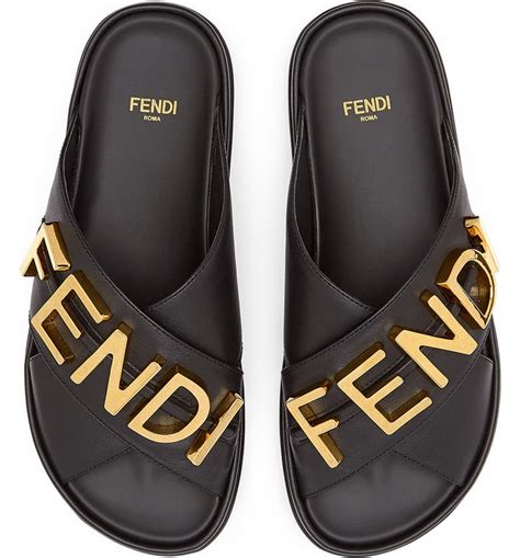 fendi low heel slides authenticate|fendi women slides.